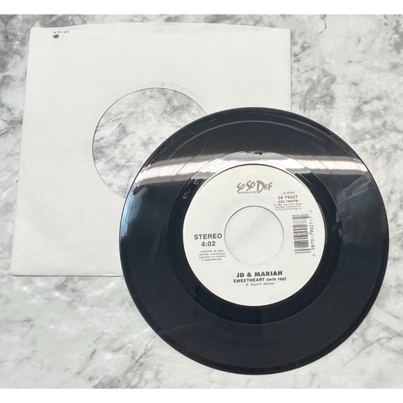 JD & Mariah Carey Sweetheart / (w/o Rap) 90s 45 Hip Hop Pop SoSo Def 1998 - Picture 5 of 6